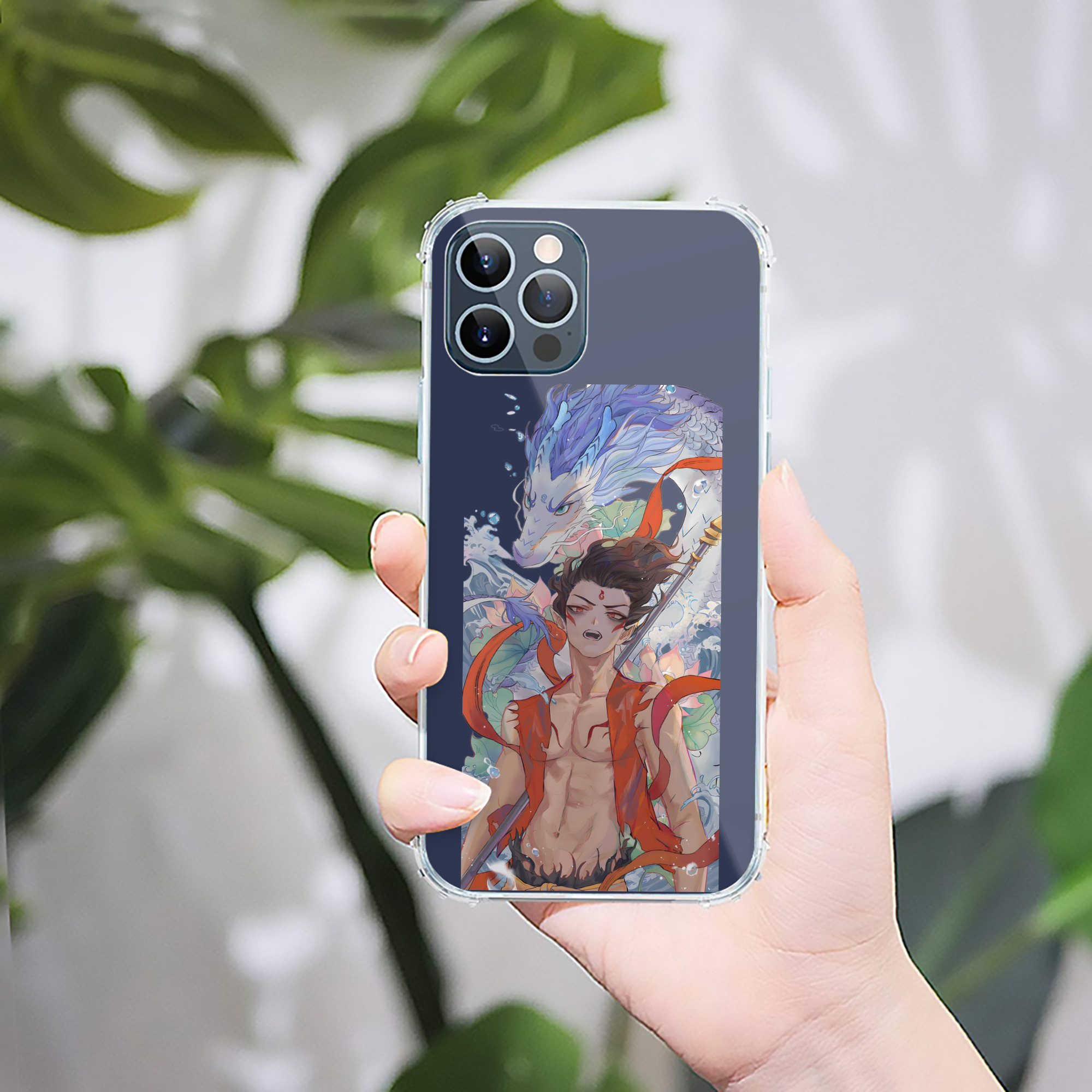 （画像用） Ne Zha 2 ナタ 魔童の大暴れ 【iPhone 12シリーズ対応】透明スマホケース（クリアソフトケース）